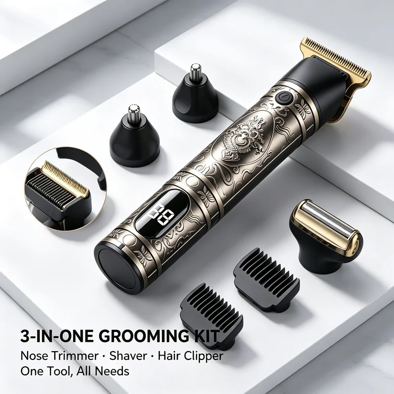 Electric Shaver Rotary - Винтажная беспроводная электрическая машинка для стрижки