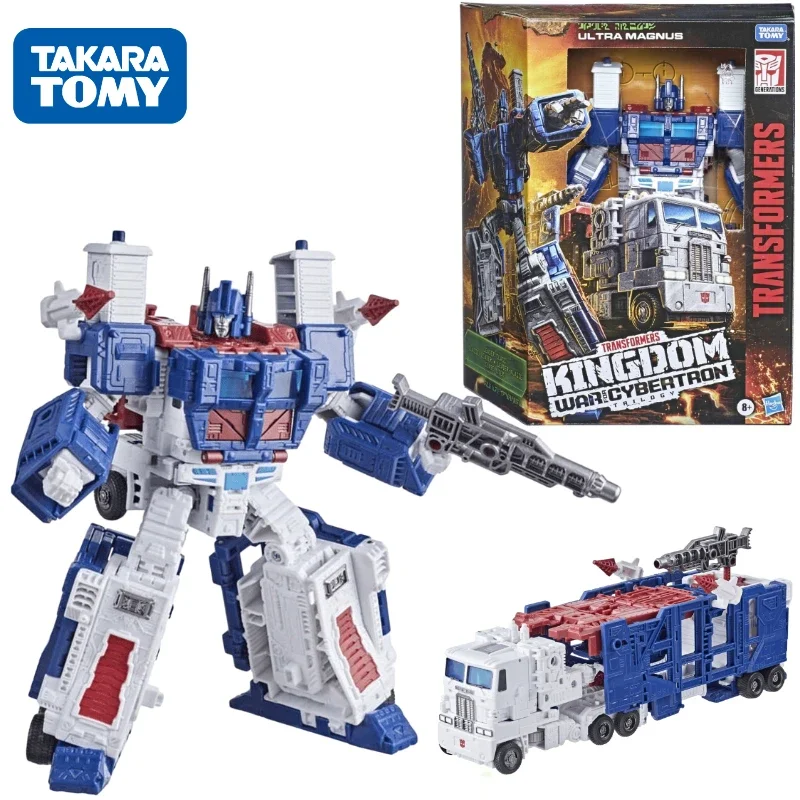 

In Stock Takara Tomy Transformers G Series Kingdom WFC-K20 Ultra Magnus Robot Anime Action Model Toys Gift