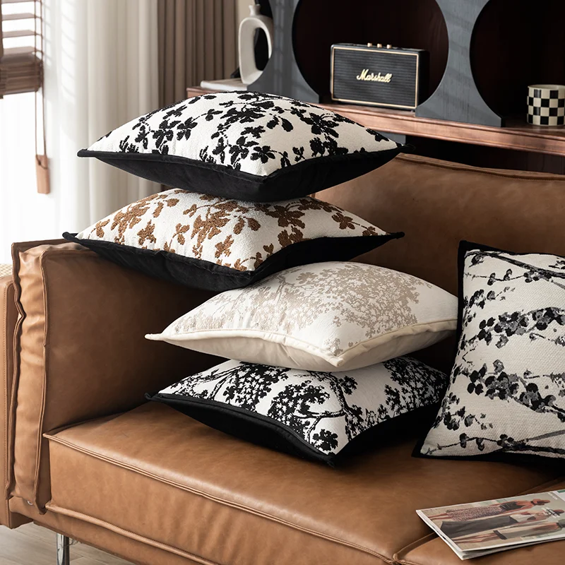 

Light luxury chenille French throw pillow