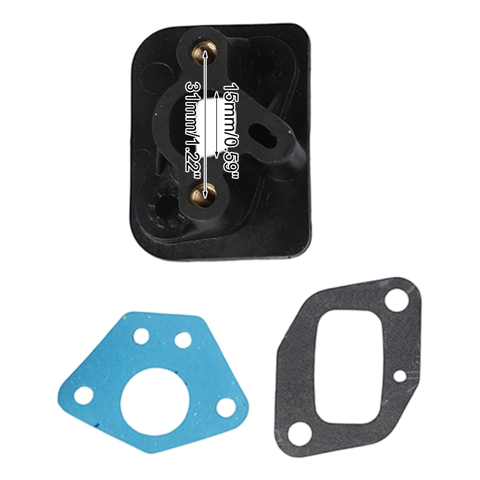 Plastic Intake Manifold Kit with Gaskets for 405 43CC 52CC Lawn Mowers Reliable Airflow and Engine Performance
