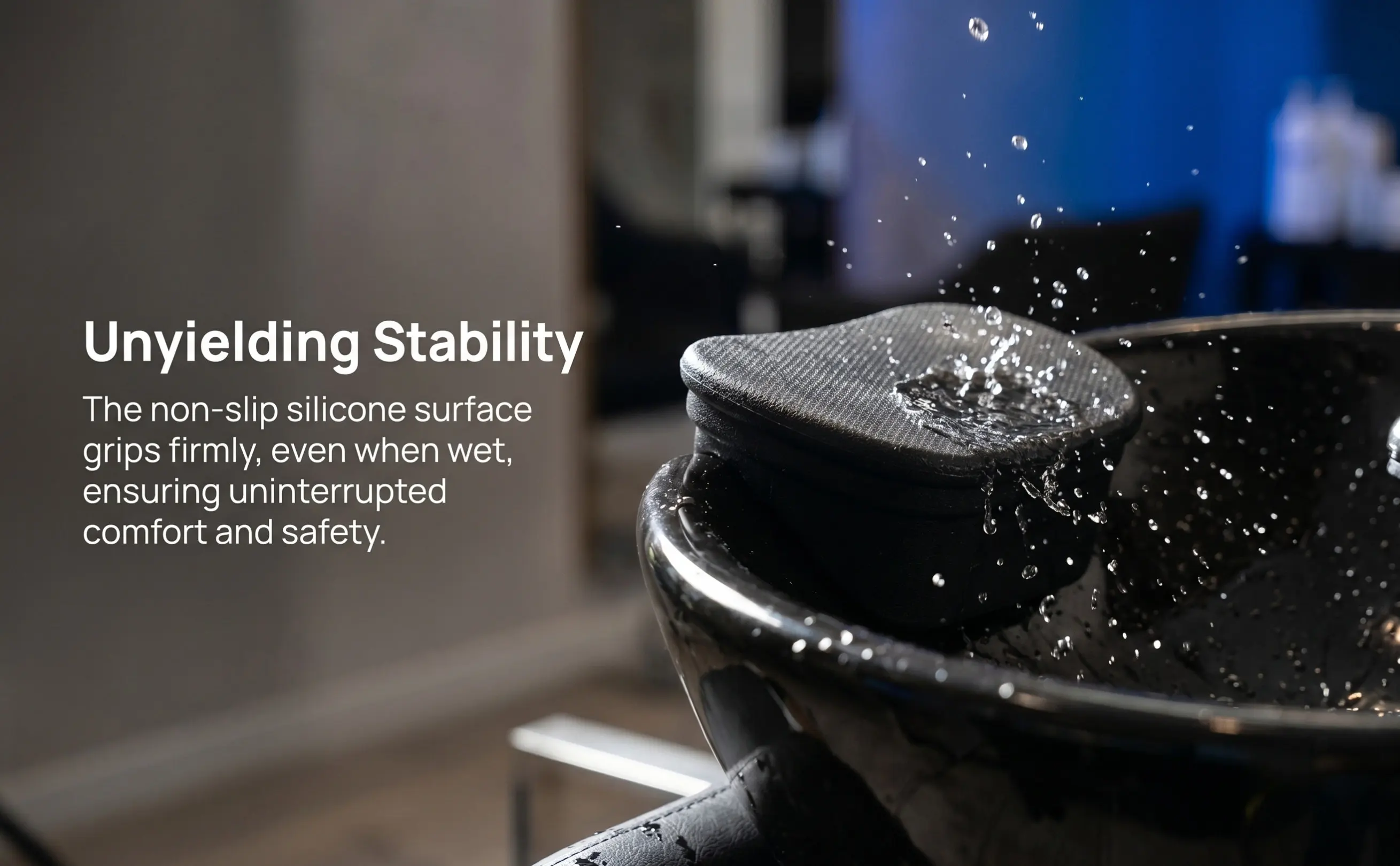 Anti Slip Shampoo Bowl Neck Cushion Silicone Salon Support Rest Comfortable Hair Washing Pillow Shampoo Bowl Neck Rest