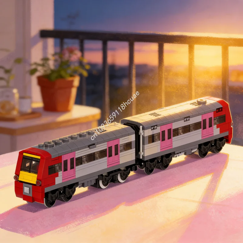 

764 детали MOC Class Turbostar 2, модель поезда DMU, конструктор, игрушка, строительные блоки, рождественский подарок для детей