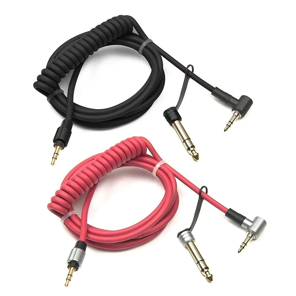 

Replacement 3.5mm 6.5mm Aux Audio Extension Cable Compatible With Beat By Dr.Dre Solo Studio Pro Detox Wireless Mixr Headphones