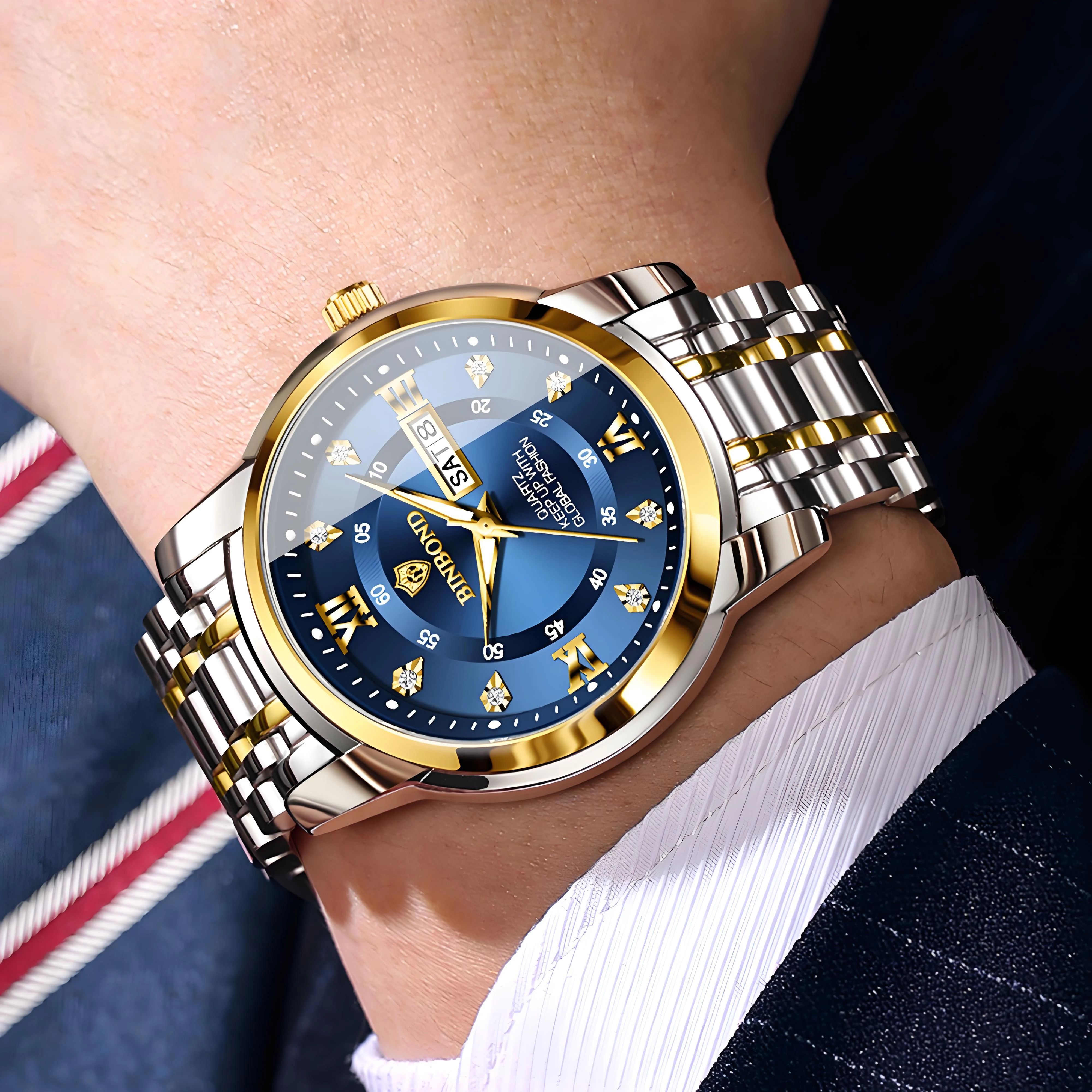 Men's Original Quartz Watch, Waterproof Luminous Design