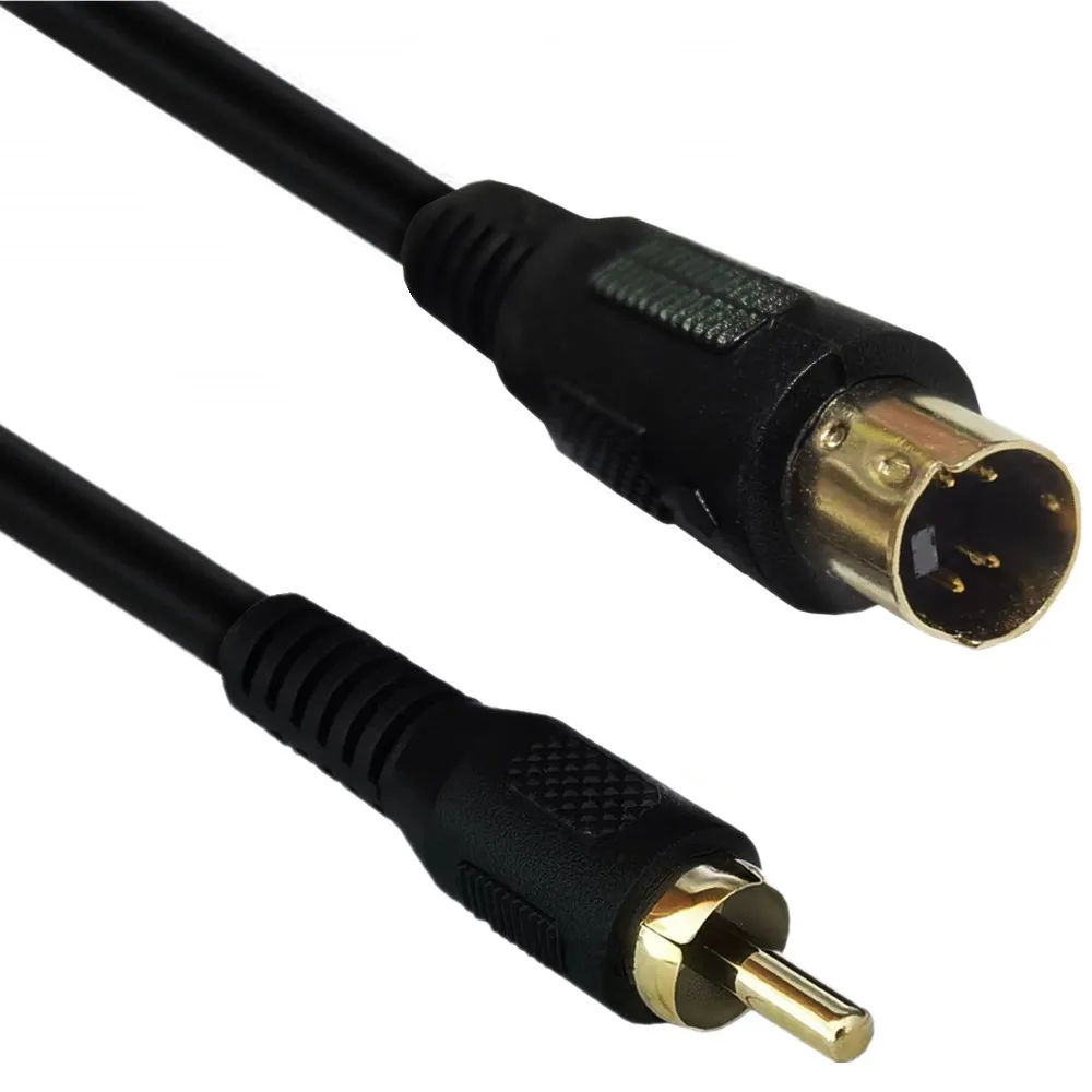 S-Video Male To RCA Male / Female Composite Video Adapter Plug Converter, Mini Din 4 PIN Coupler Extension Connector Cable