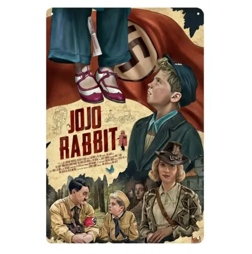 k1,Jojo Rabbit Movie Metal Poster Tin Sign 20x30cm Plaque