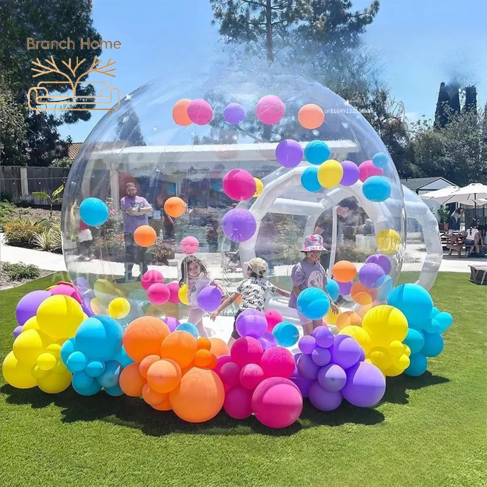 Transparent Bubble Tent House Inflatable Dome For Backyard Camping Stargazing Wedding Photo Booth