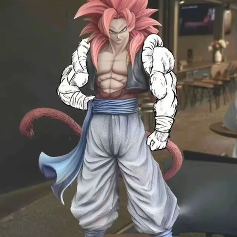 Dragon Ball Z NP Gogeta SSJ4 Goku Figure 3 Interchangeable Hands Extra Vertical Hand Model Collectible Action Figure view 3