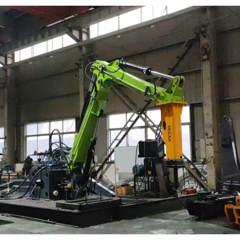 Customized Hydraulic Stone Crushing Fixed Boom Stationary Base 360°/180° For Jaw Crusher