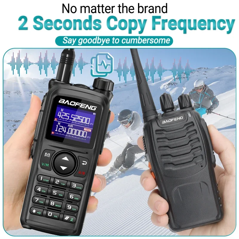 Baofeng UV-28 pro max walkie talkie 10w multi-banda cópia sem fio 999ch dtmf tipo-c am fm noaa rádio em dois sentidos de longo alcance