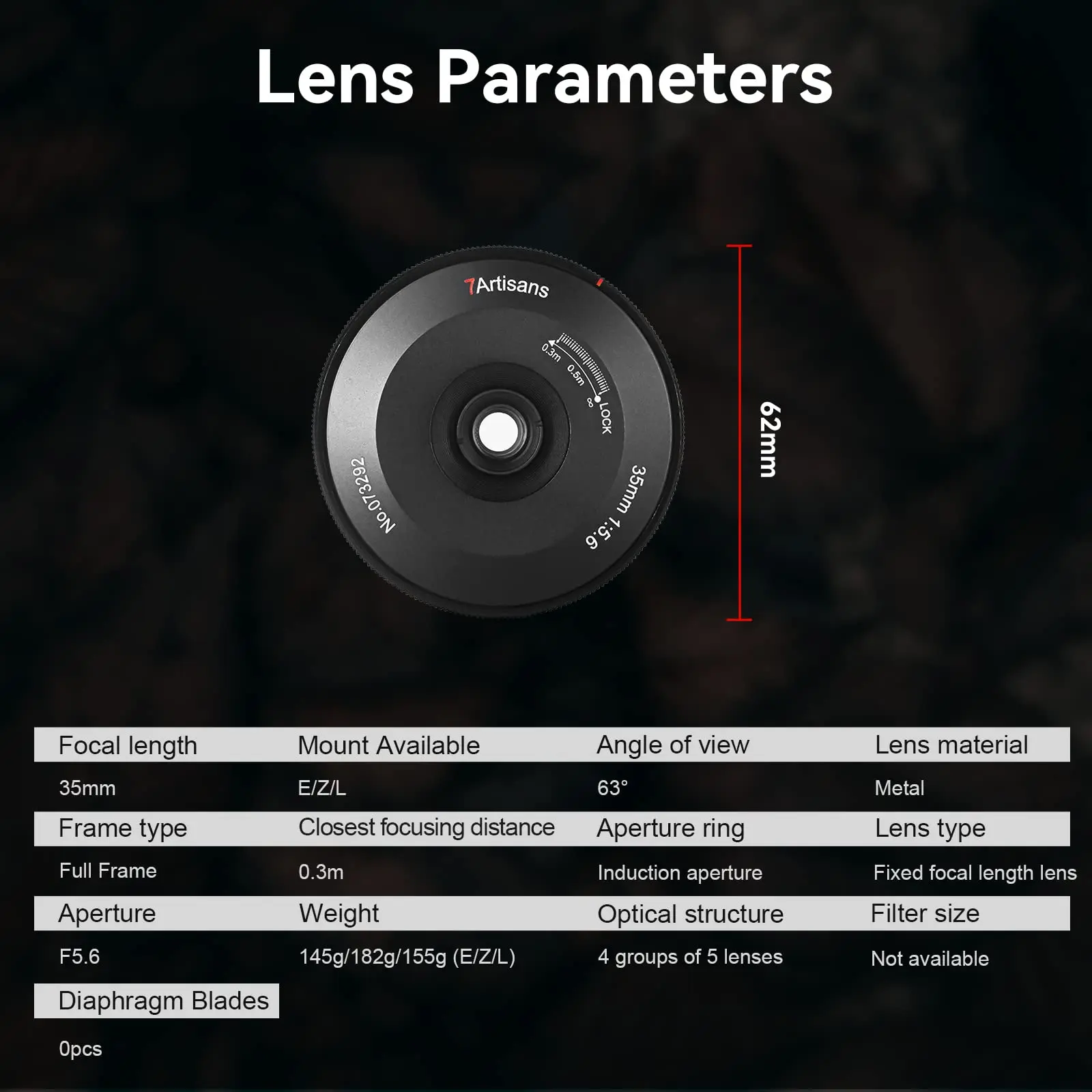 7 Artisans 35 مللي متر F5.6 إطار كامل عدسة رقيقة جدا التركيز اليدوي للكاميرا بدون مرآة Leica L Sony E Nikon Z Z50 Z6 Z7 Leica M
