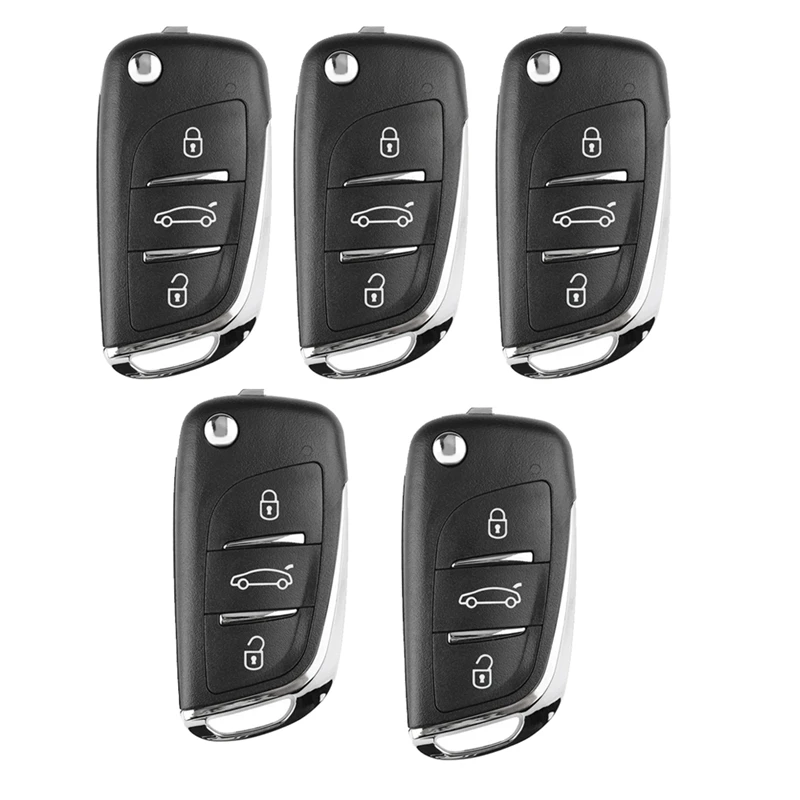 5 PCS/Lot Xhorse XNDS00EN Universal Remote Key Wireless Remote Key 3 Button DS Style Fob For VVDI Key Tool