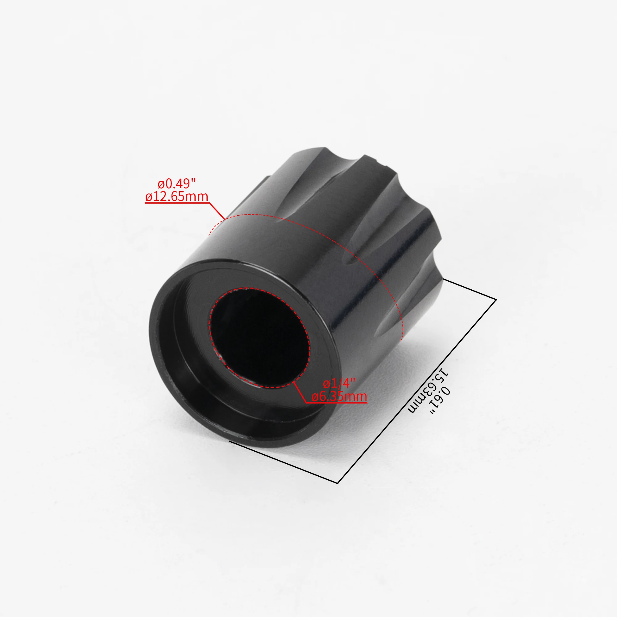 10 قطعة ديفيز 1900 نمط مقبض مكبر صوت الجيتار الألومنيوم الجهد المقبض 6.35 مللي متر التحكم في مستوى الصوت مقبض دوار لتأثير دواسة