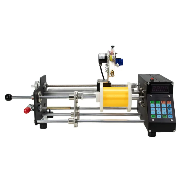 

Small Electric Cable Winding Machine Automatic Flat Row Roll for Meter Coil Fishing Stranded Wire Enameled