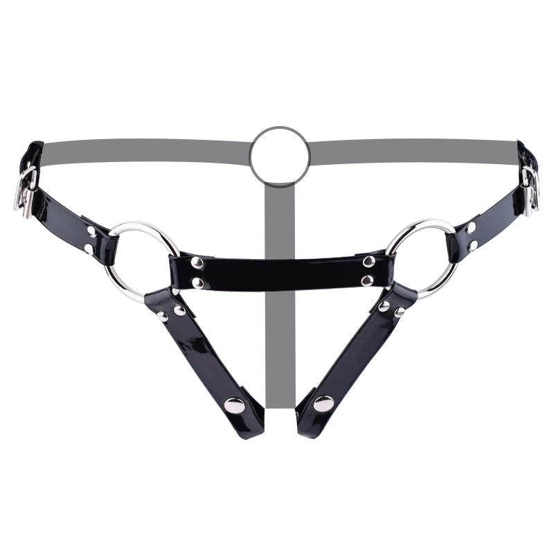 FRKO Male Chastity PU Belt Adjustable Rope Scrotum Ring BDSM Games Erotic Product Adult Sex Toys for Men Underwear Bondage 18+