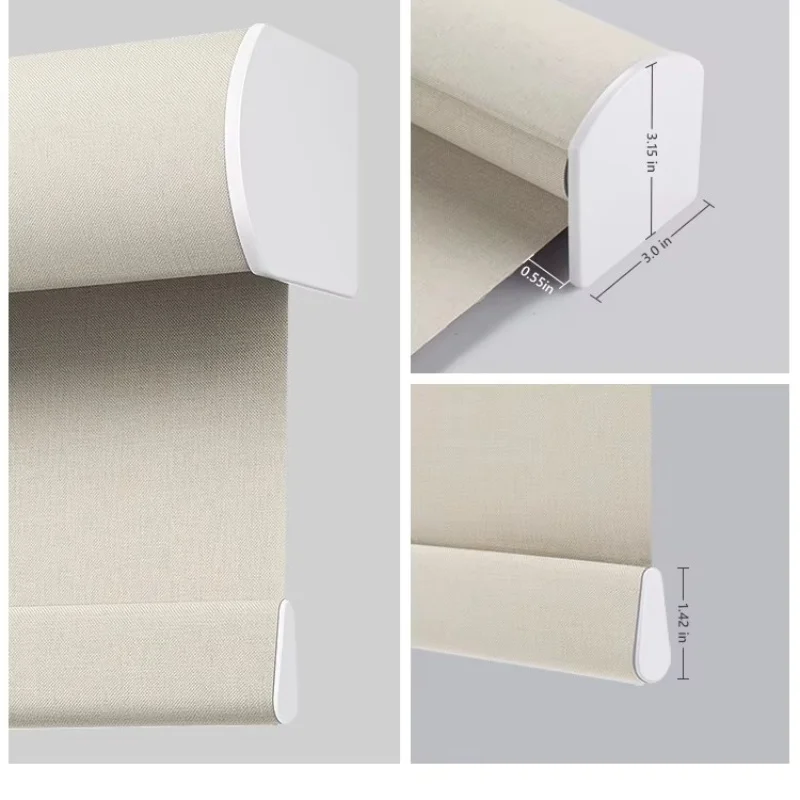 Wholesale Sales 100%Blackout Waterproof  UV Protection Reduce Heat Window Spring Control Roller Blinds For Home view 5