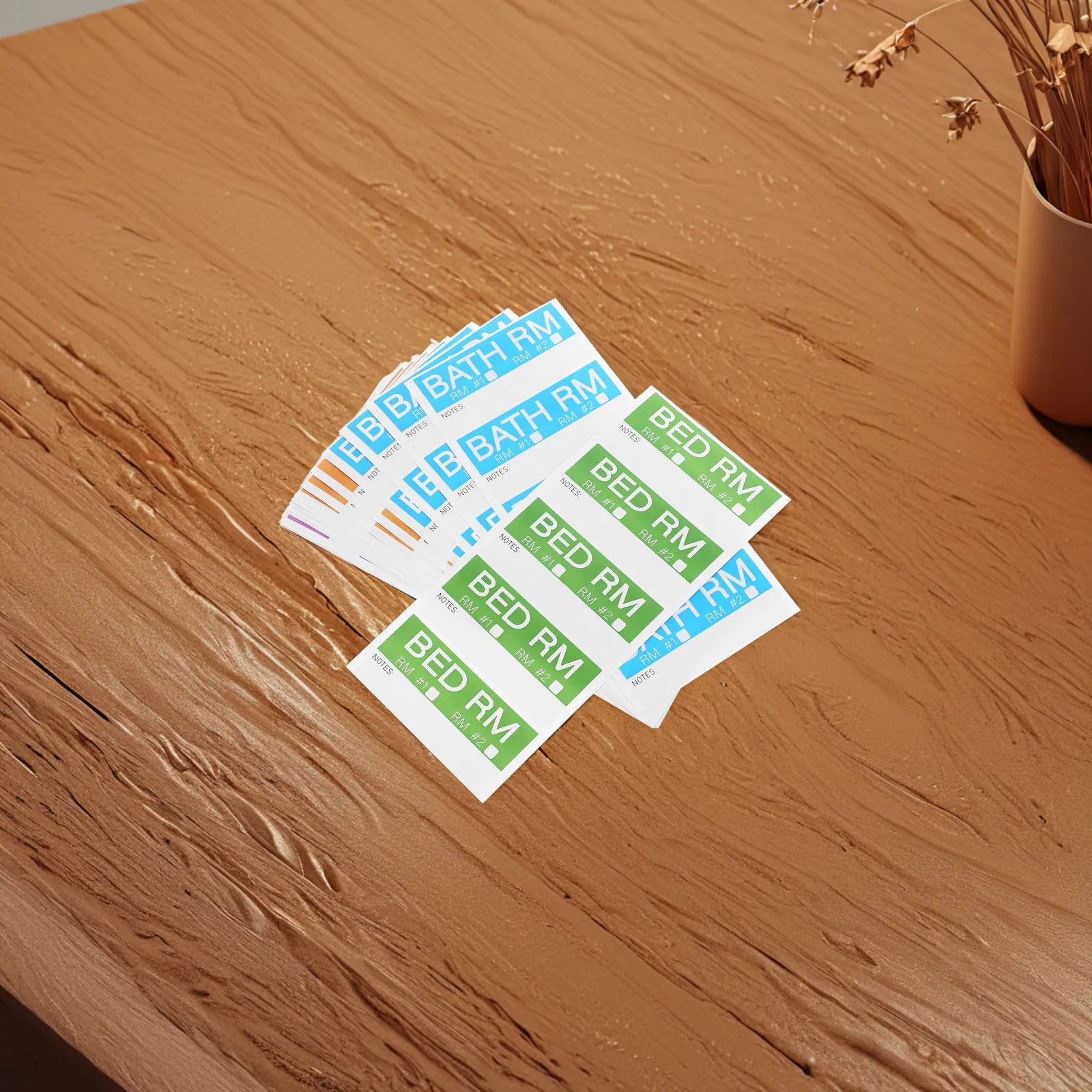 20Sheets Moving Box Labels Bright Colorful Self Adhesive Stickers for Fragile Items Room Kitchen Bathroom Moving Packing