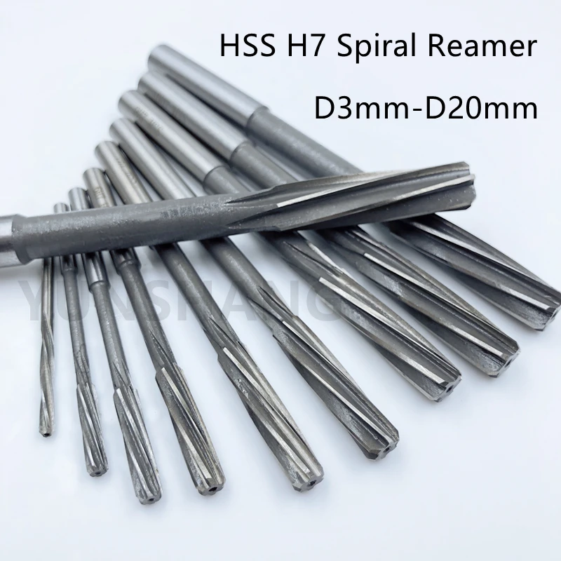 Espiral Máquina Alargador Corte Preciso para Metal Aço Alumínio Buraco Perfuração de Expansão Cnc Ferramenta d3 mm D20 mm h7