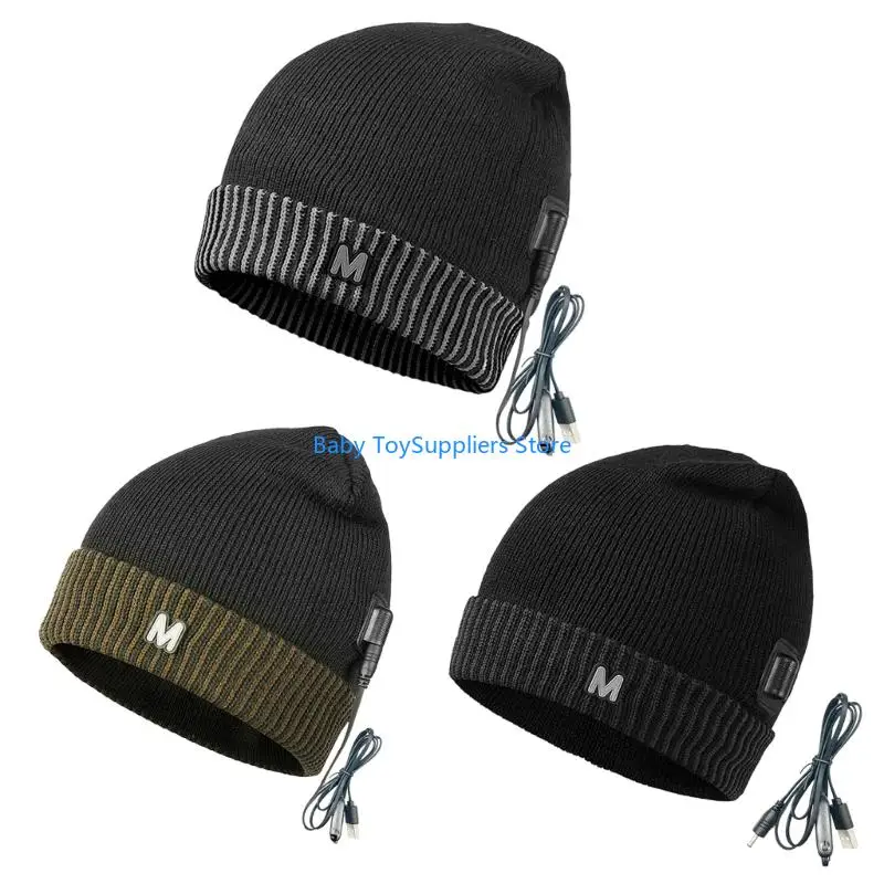 

R1WF Lightweight Electric Heated Hat USB Connectivity For Winter Sports Camping