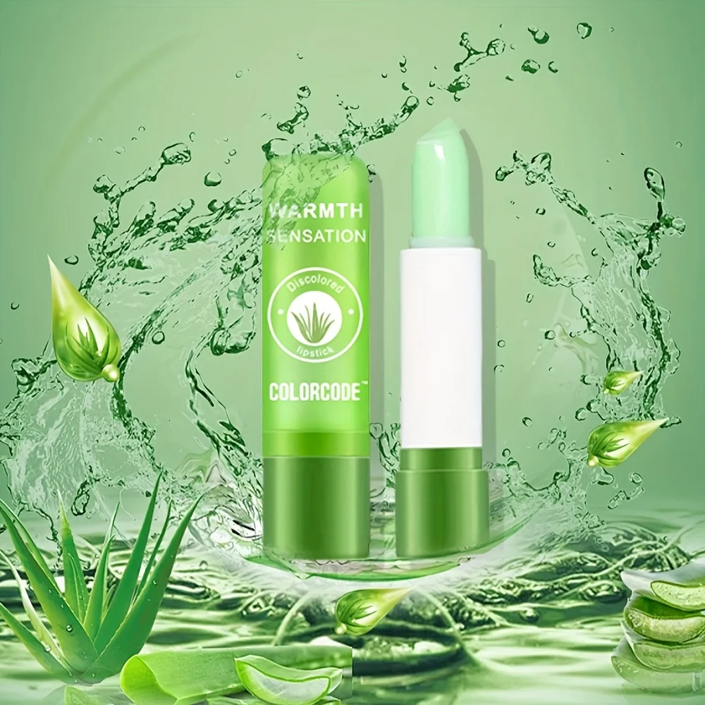 

Aloe vera lip balm -- long-lasting moisture, nourishing, and protecting lips from dryness and cracking, does not easily transfer