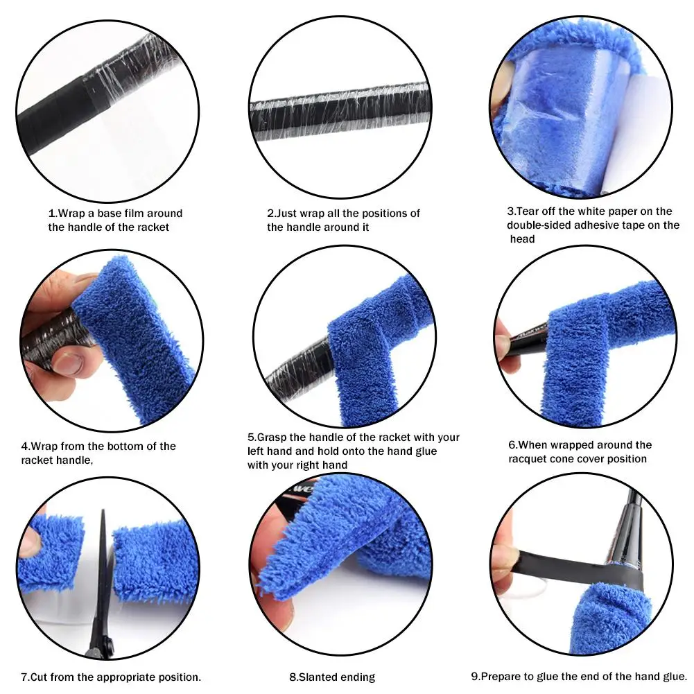 1pcs Badminton Racket Grip Tape Anti-slip Breathable Comfortable Sweatband Tennis Fishing Rods Badminton Racket Over Grip Band