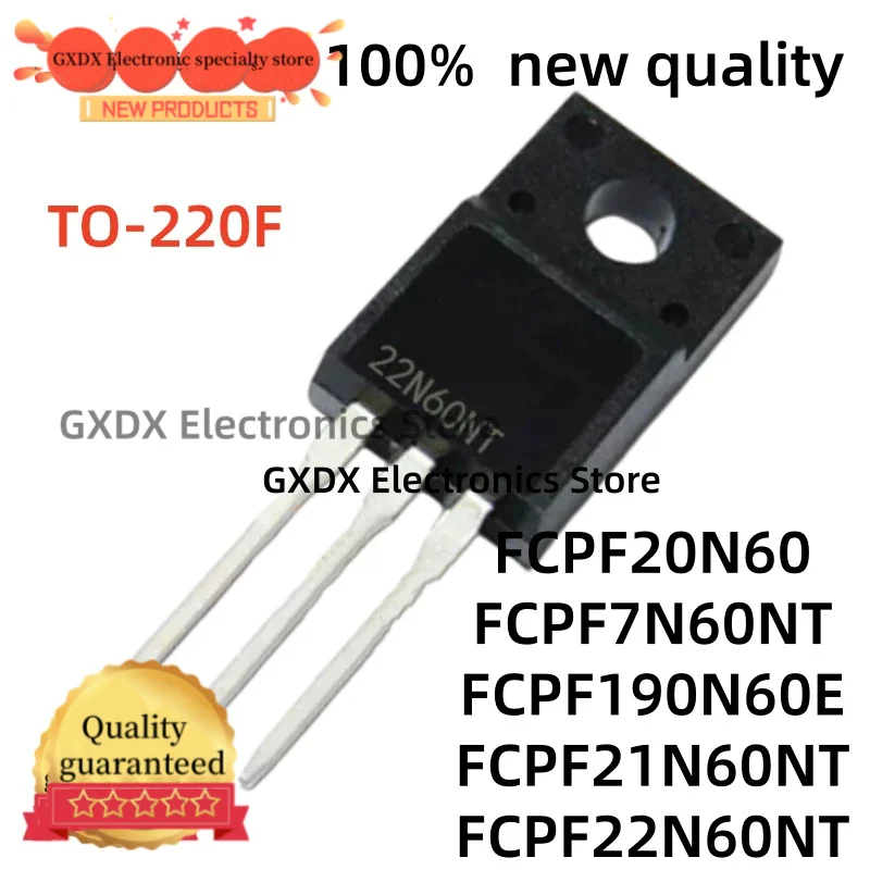 10-20-30Uds new FCPF21N60NT FCPF21N60 FCPF7N60NT FCPF7N60 FCPF20N60 20N60 FCPF22N60NT FCPF22N60 FCPF190N60E FCPF190N60 TO-220F