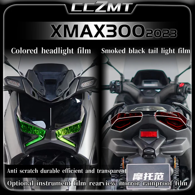 For Yamaha Xmax300 X MAX 300 xmax300 2023 headlights tail lights transparent protection film decorative sticker accessories