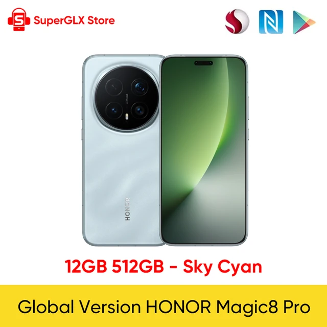 Original New HONOR Magic8 Pro Global Version Snapdragon 8 Elite
