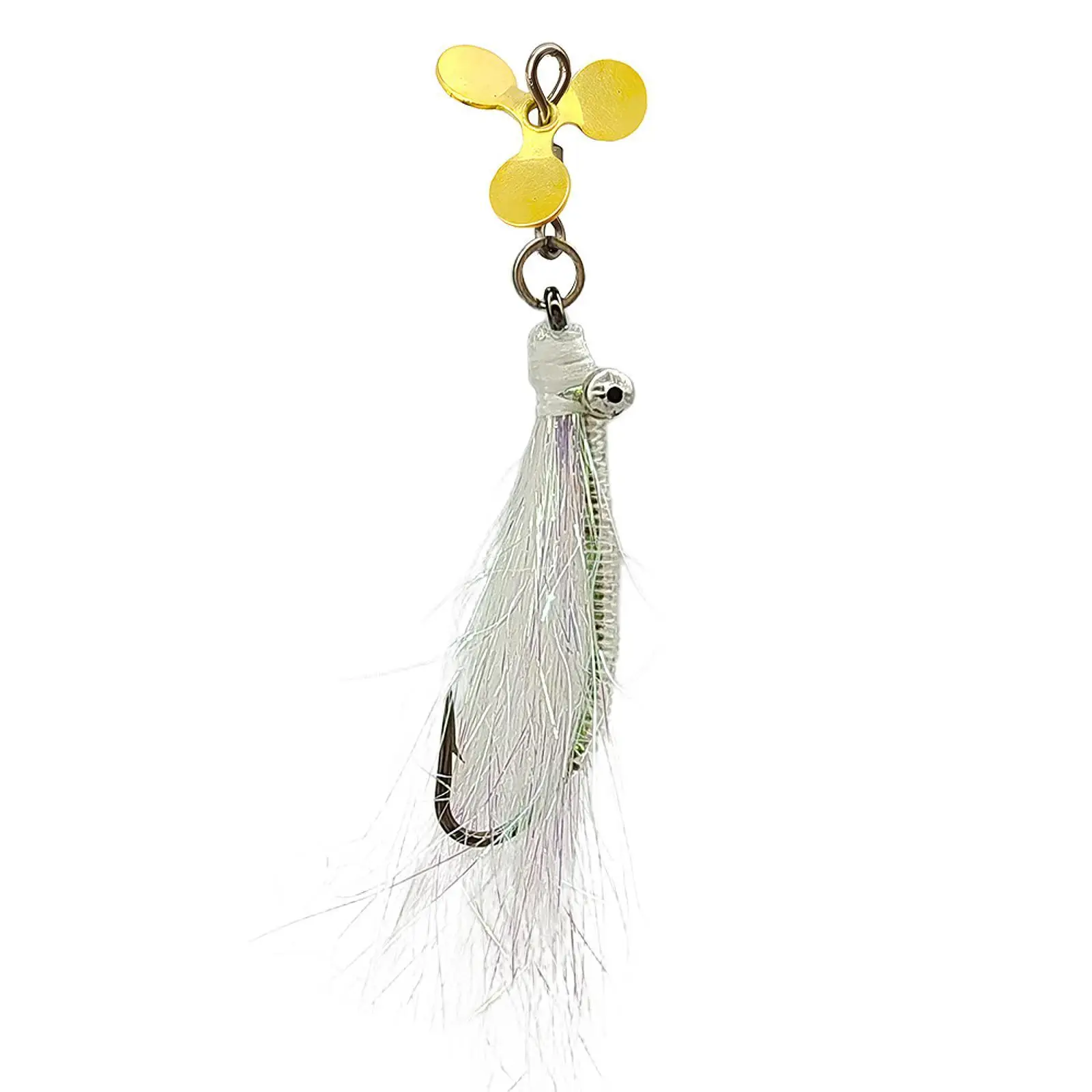 

Portable Fly Fishing Lures Box with Propeller Hook Trout Lure Fishing Accessory for Lake River