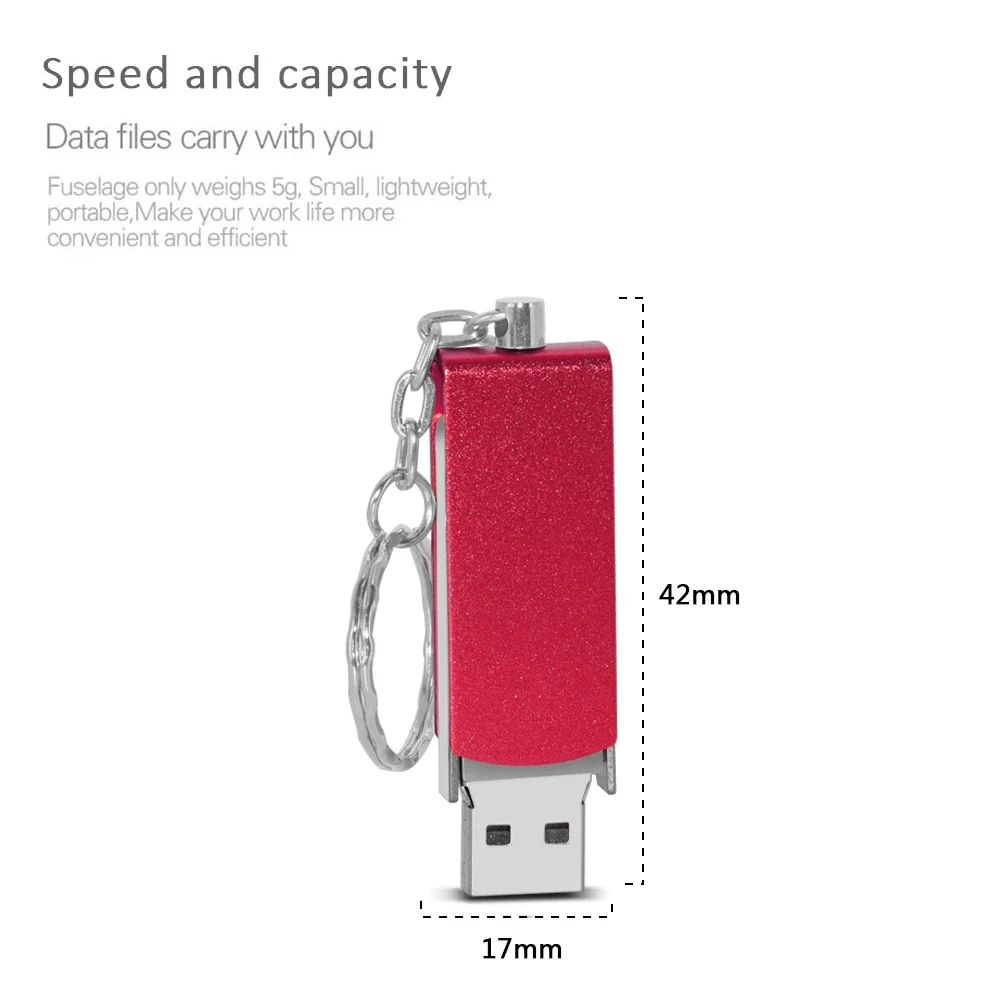 Mini Roterende Geheugenopslag 4Gb 8Gb 16Gb 32Gb Metalen Waterdichte Pen Drive 64Gb 128Gb Pendrive Usb Flash Drive Meisjes Cadeau