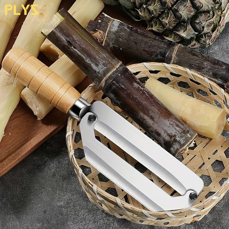 PLYS - Sugarcane Peeler Knife Fruit Pineapple Peeler Cane Knife Multi-purpose Fruit Paring Knife