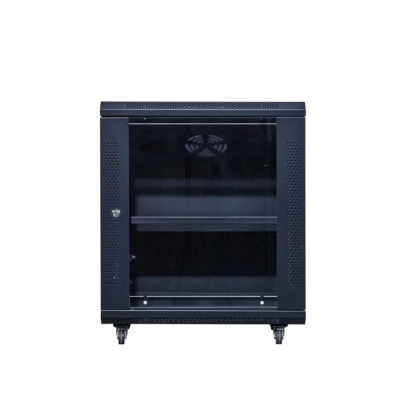 OEM Customize Cheap and High Quality Rack Cold Rolled Steel Tempered Glass Network Cabinet Enclosure