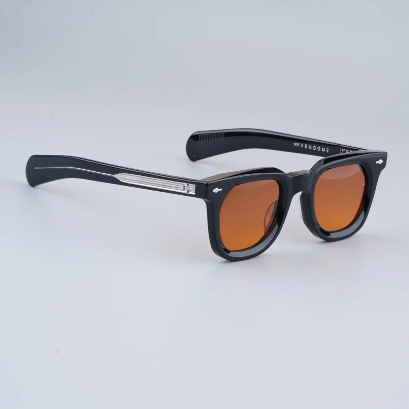 Vendome, gafas de sol de acetato de marca de calidad Original a la moda, gafas de tortuga amarillas para hombres y mujeres, gafas para conducir al aire libre