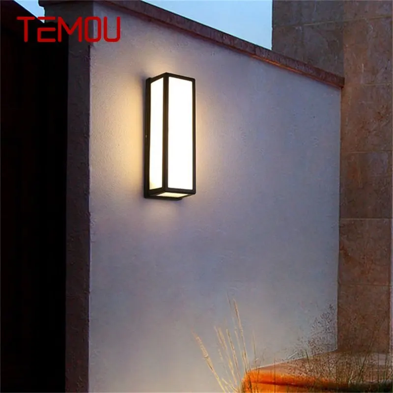 

TEMOU Outdoor Classical Wall Sconces Light LED Waterproof IP65 Lamp for Home Balcony Decoration