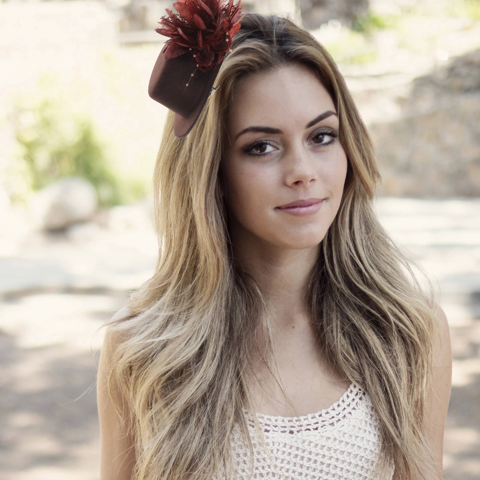 

Lace Flower Hair Clips Elegant Barrettes Decorative Hat Pins Brown Fashion Bobby Pins For Party Wedding Accessories