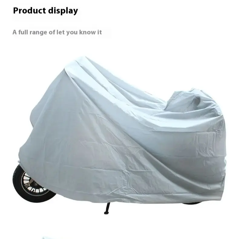 XL 140*240cm Motorcycle Clothing PEVA Single Layer Rainproof Sunscreen Bicycle Cover Electric Vehicle Protective Rain Protection