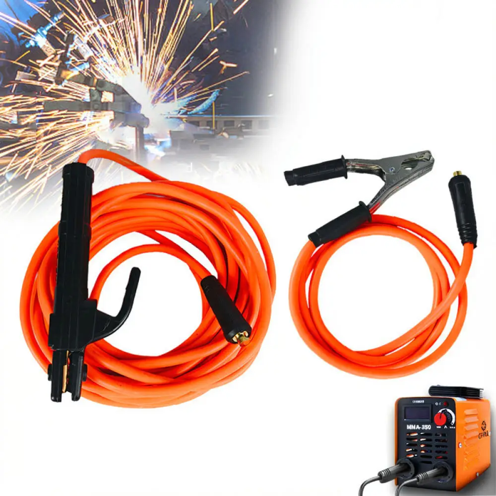 Arc Welder Cable Lead Ground Wire Extension Flexible Electrode Holder Replacement Durable Wear Resistant Welding Machine Tool