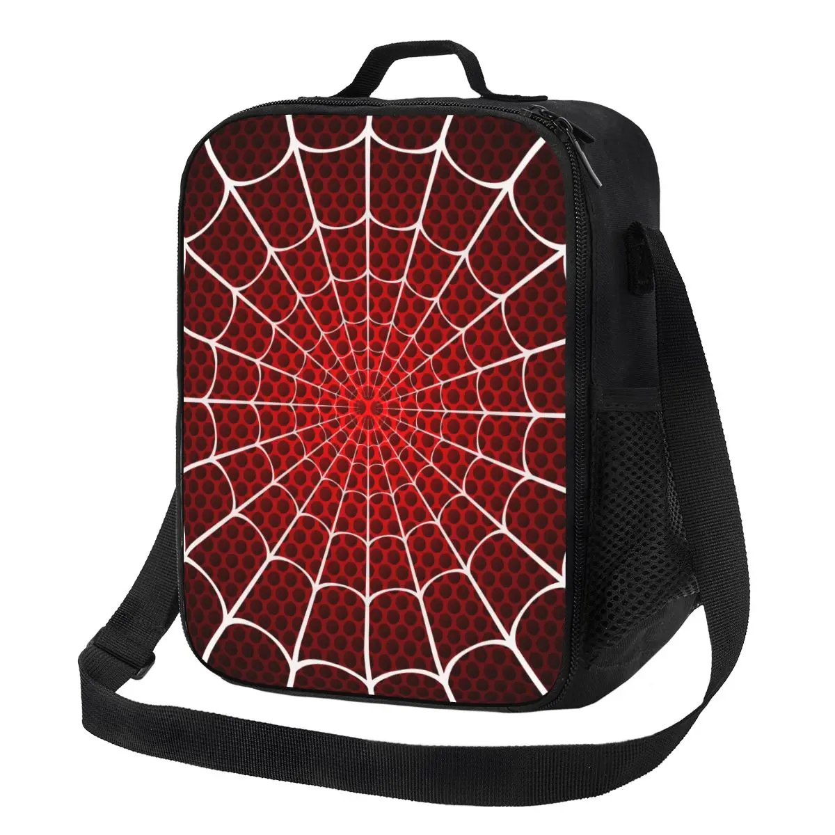 Spider Web Insulated Lunch Bag for Women Cooler Thermal Lunch Tote Beach Camping Travel