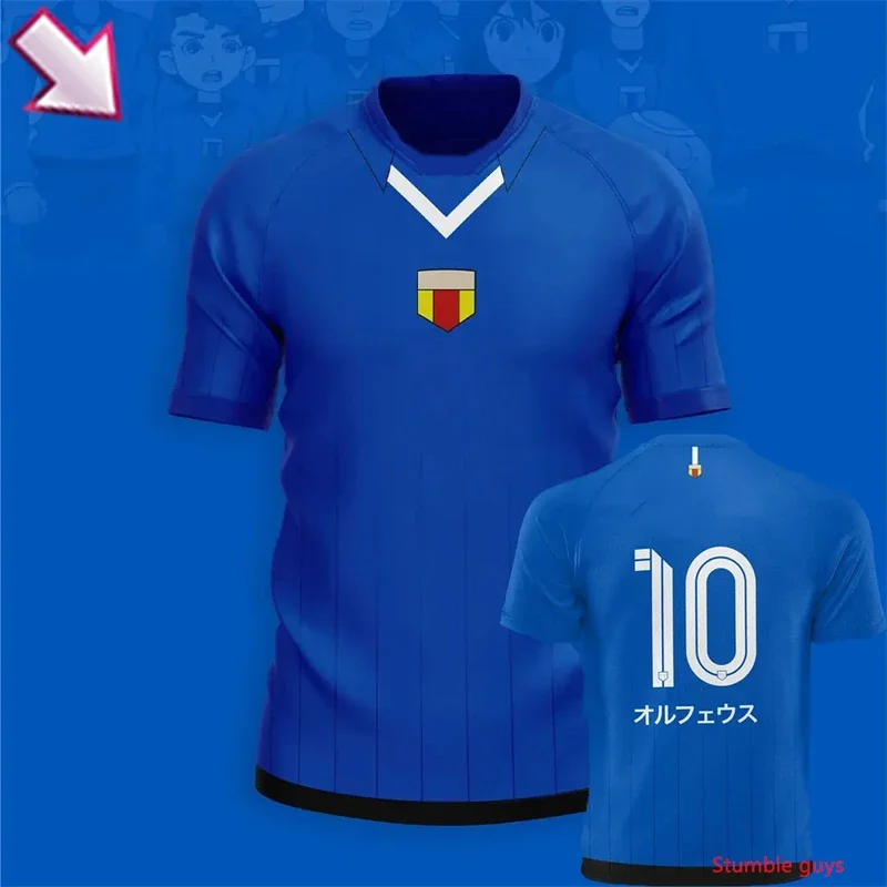 Kinder Freizeit-Sport-Kurzarm-T-Shirt Japanische Animation Inama Eleven Joint Herren Sommerkleidung