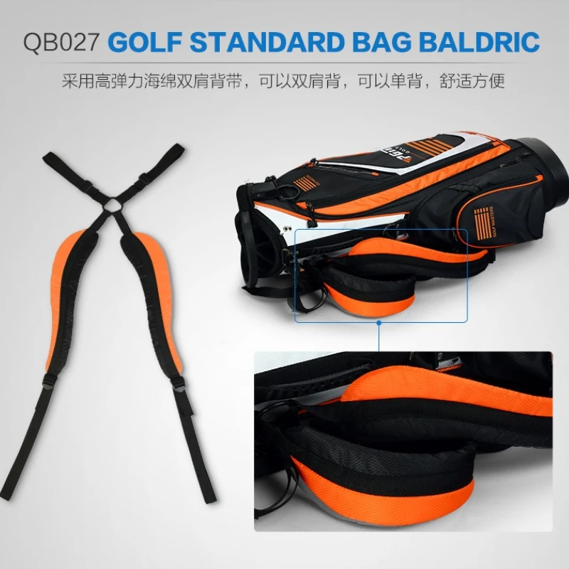 PGM Golf Bag for Men and Women 14 Holes Pvc 2.3kg Lightweight Nylon Golf Club Bag Portable Version Golf Stand Bag QB027