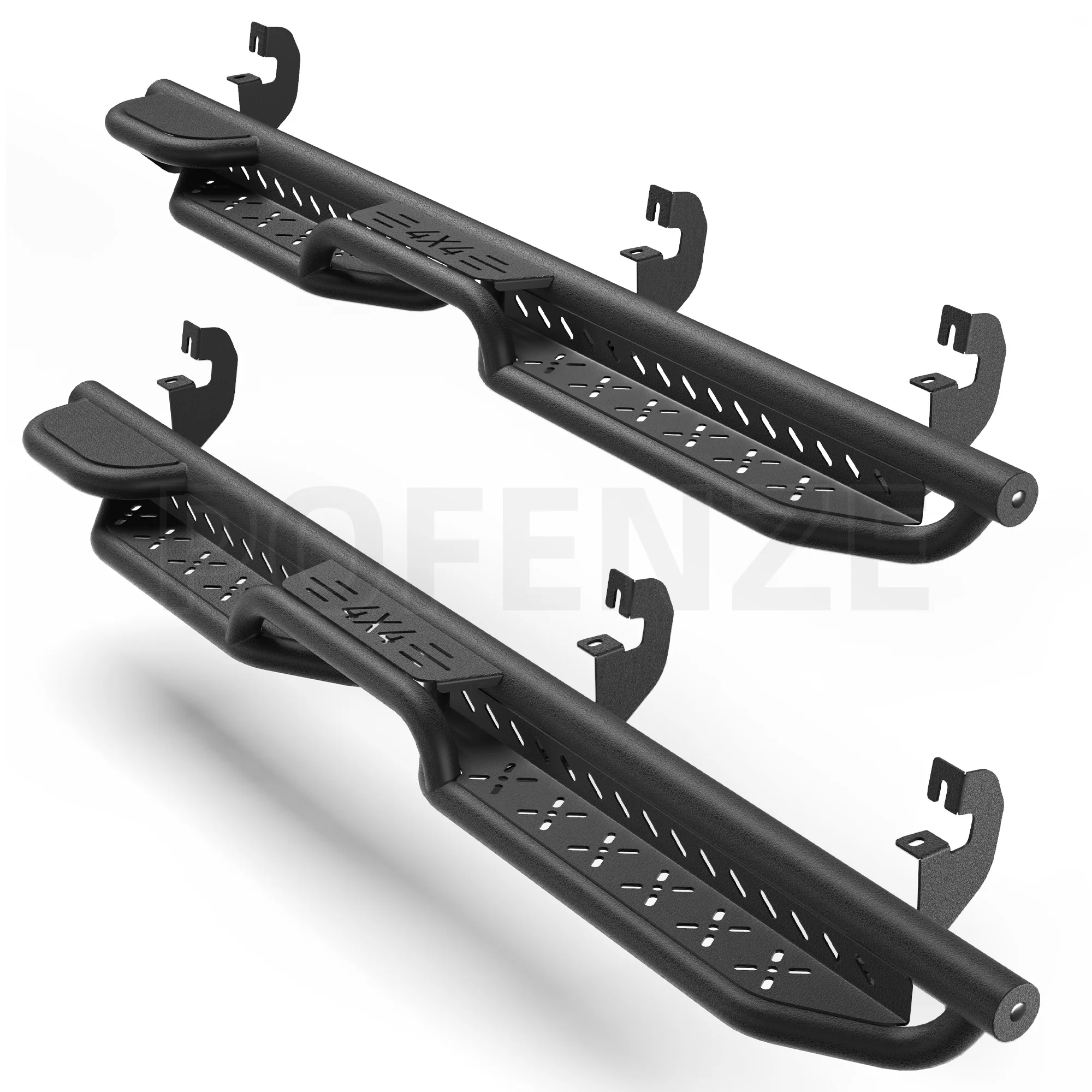 

Running Boards Two Stair Carbon Steel Step Compatible with 2015-2025 Chevy Colorado/GMC Canyon 4 Door Only, Car Decoration
