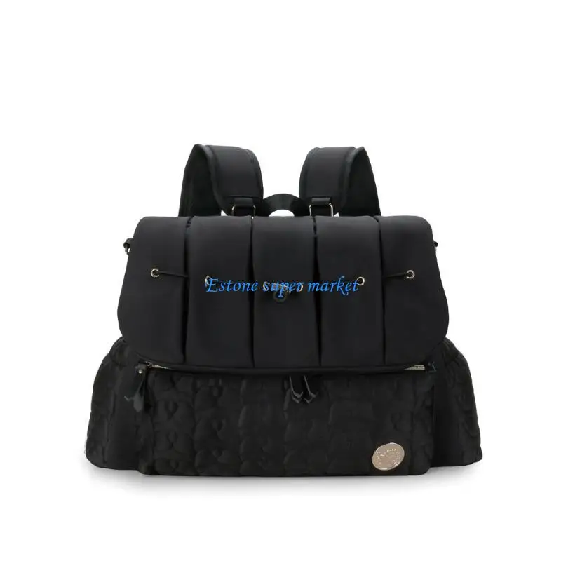090B Travel Baby Bag Backpack with Changing Pad Polyester Mom Bag for Modern Moms