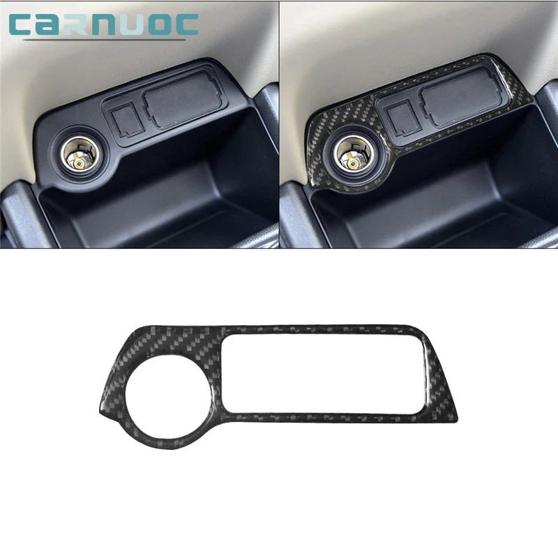 

Carbon Fiber Stickers For Mitsubishi Outlander 2014-2016 Without Navigation Front Power Socket Frame Car Interior Accessories