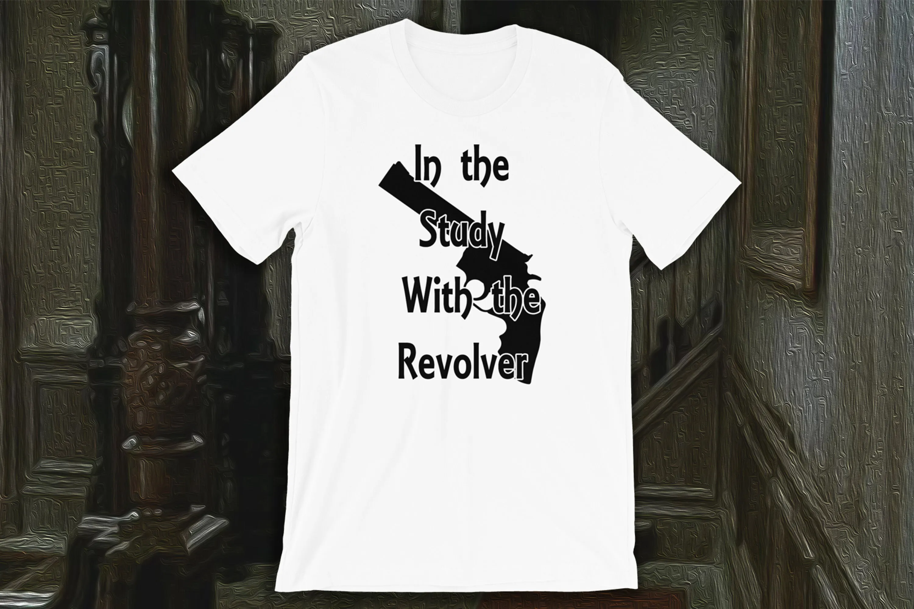 Mrs White in the Study with Revolver  T Shirt