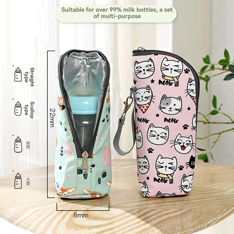 New Pattern Fashion Convenient Bottle Insulation Bag Baby Bottle Bag Baby Feeding Bottle Insulation Device Mommy Bag Accessories