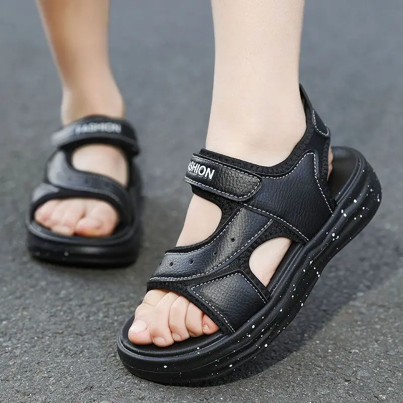 New Boys Summer Sandals - Super Soft Thick Sole Lightweight Anti-Slip Versatile Simple Beach Wear