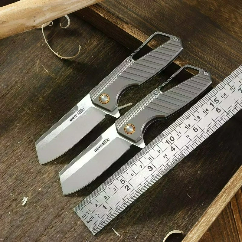 

M390 powder steel outdoor folding knife edc multitool knives utility Daily at home outdoor bushcraft tactical titanium knife
