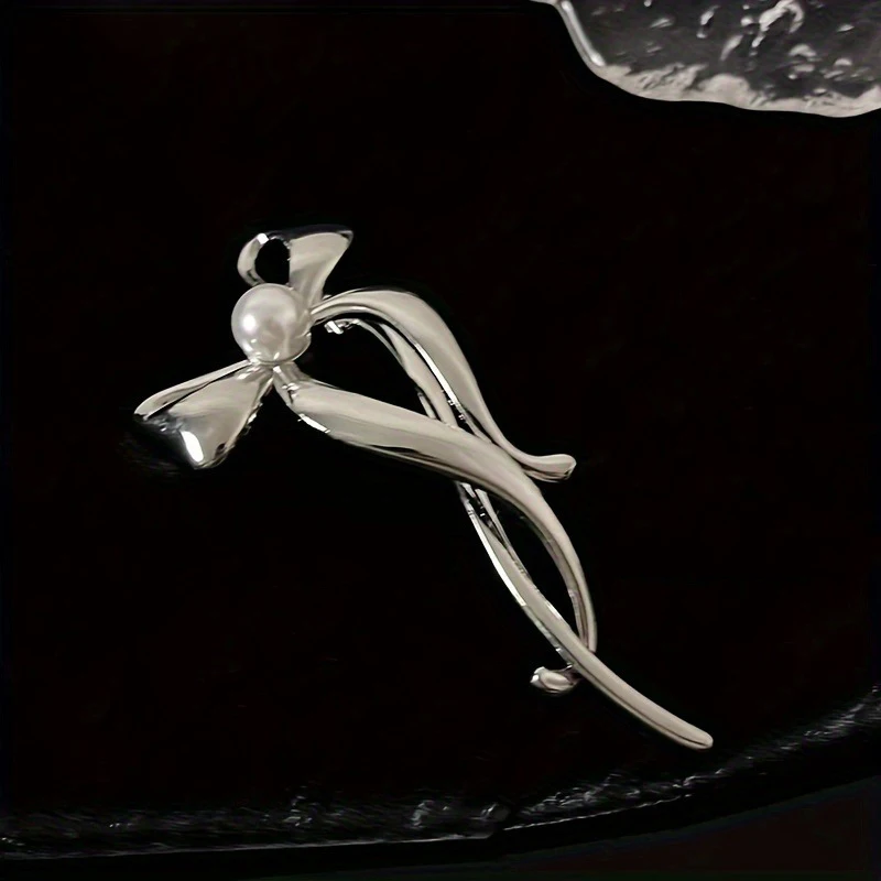 Elegante Haarspange mit Schleife aus Legierung, Haarspange für Pferdehaar, Damen-Haarspange, Pferdeschwanzhalter, Haaraccessoire, Kopfschmuck – Detail 2