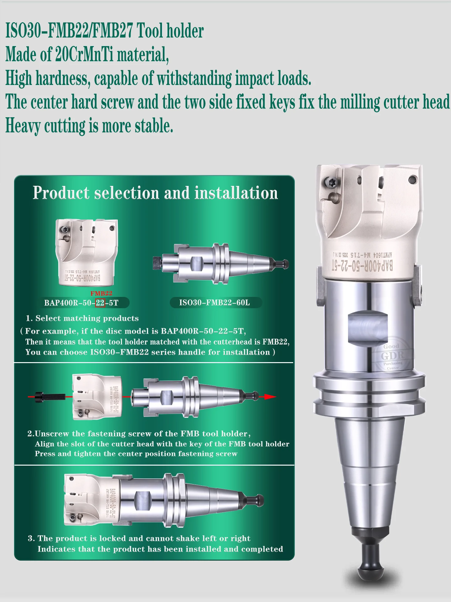 GDR ISO ISO30 ER16 ISO30 ER20 ISO30 ER25 ISO30 ER32 SK10 SK16 ISO30 APU08 APU13 ISO30 FMB FMB22 Werkzeughalterhalterung Werkzeugspannzange – Detail 8