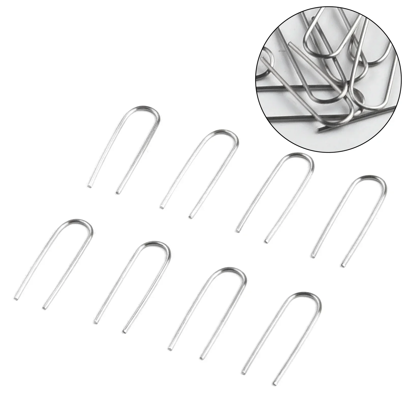 50/100pcs Nichrome Wire 0.79 X 0.24 Inches High Temperature Nichrome Wire Jump Rings 21 Gauge U-Shaped Ceramic Hanging Hook